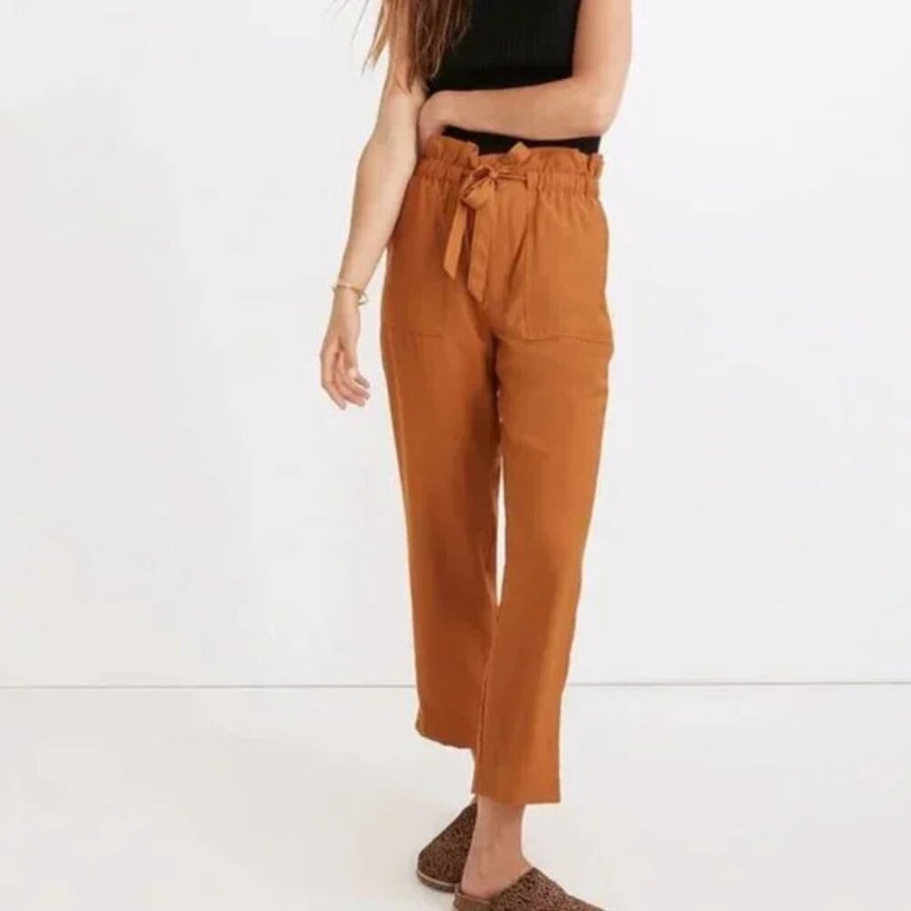 Madewell Dunaway Paper Bag Pants - NWT